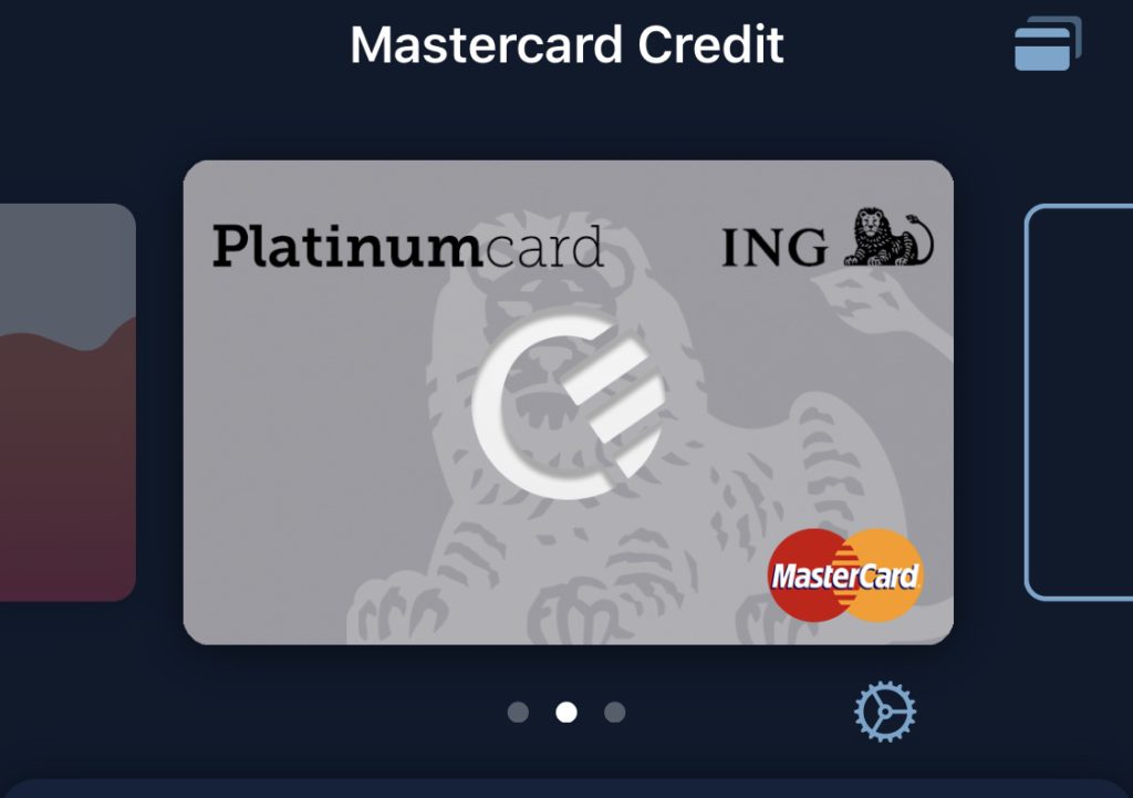 Creditcard actief gemaakt in de Curve app. De creditcard is klaar om direct via de Curve Mastercard te betalen.