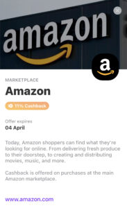 11 procent cashback voor Amazon via Vivid